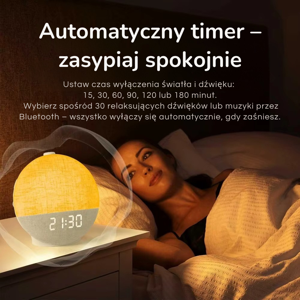 Budzik świetlny Lumenza