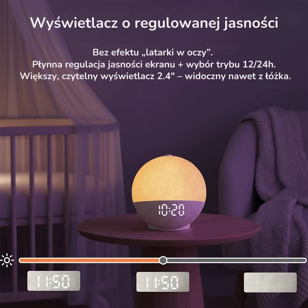 Budzik świetlny Lumenza