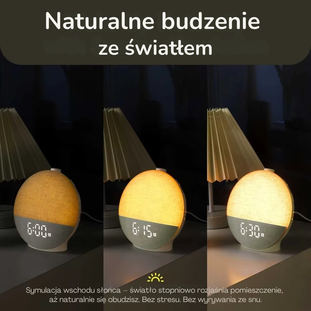 Budzik świetlny Lumenza
